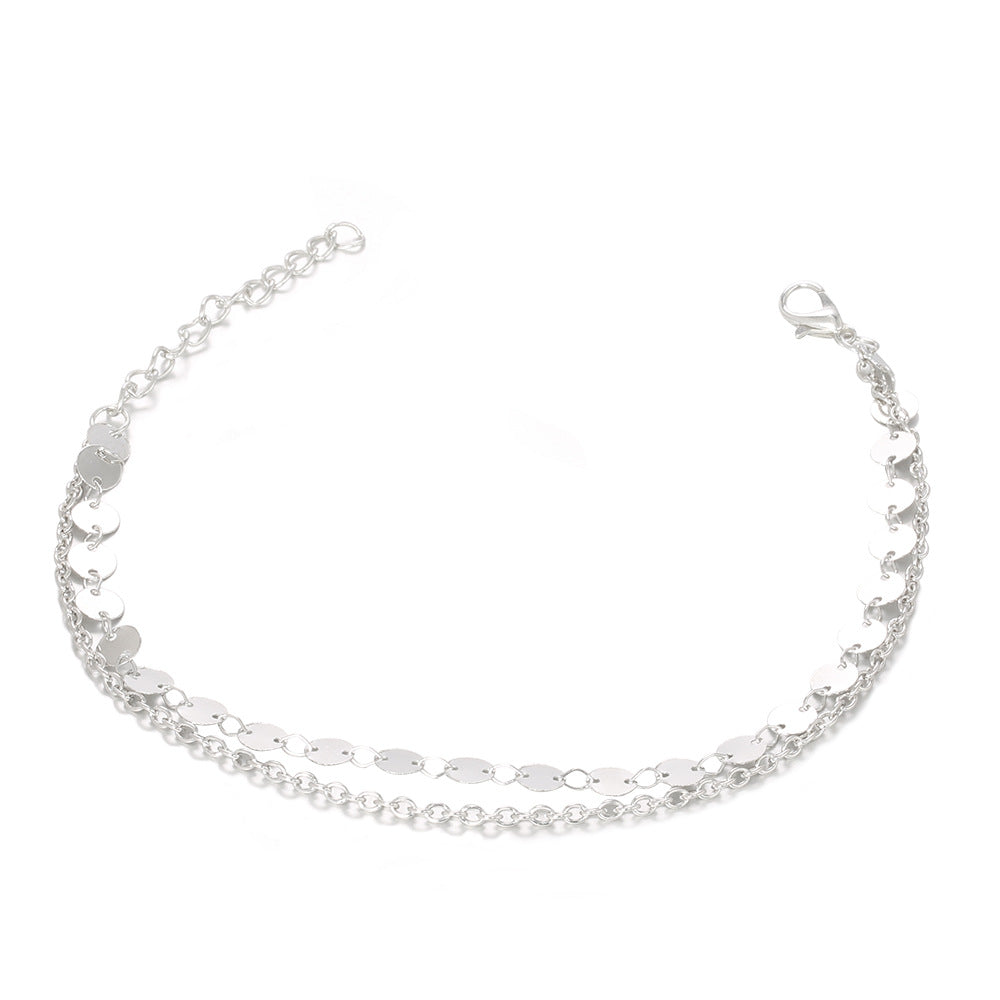 Delikatny rzemieślniczy Bransoletka na kostkę