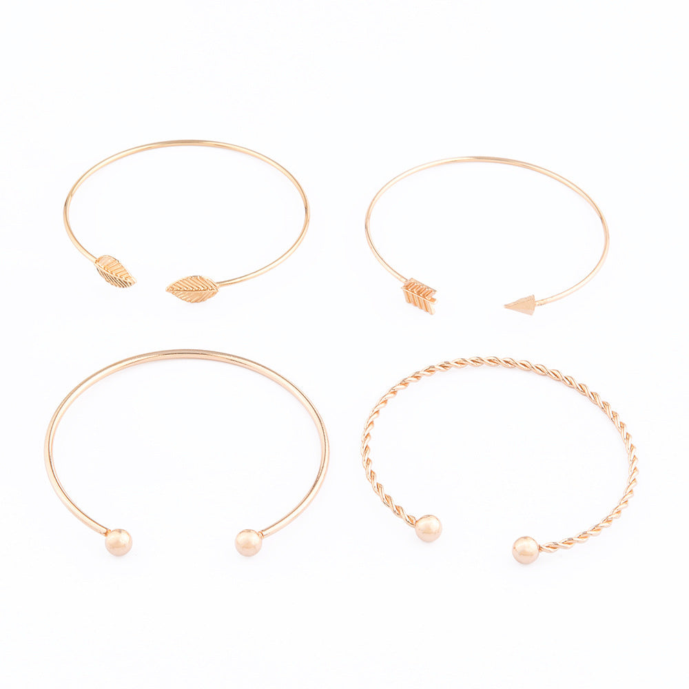 Oszałamiający Złoty Bransoletka na co dzień