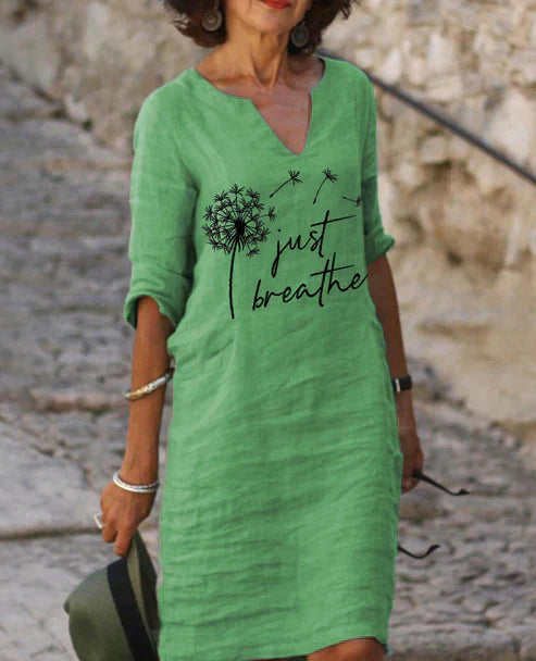 LB | Sukienka midi z dekoltem w szpic