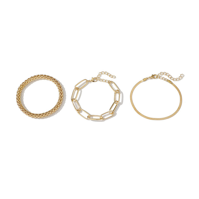 Piękny Złoty Bransoletka w unikalnym stylu