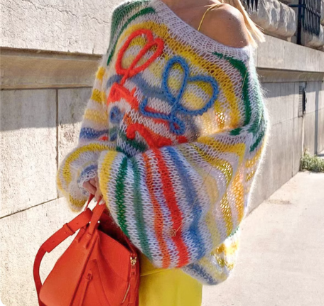 Sweter w ponadczasowym stylu vintage