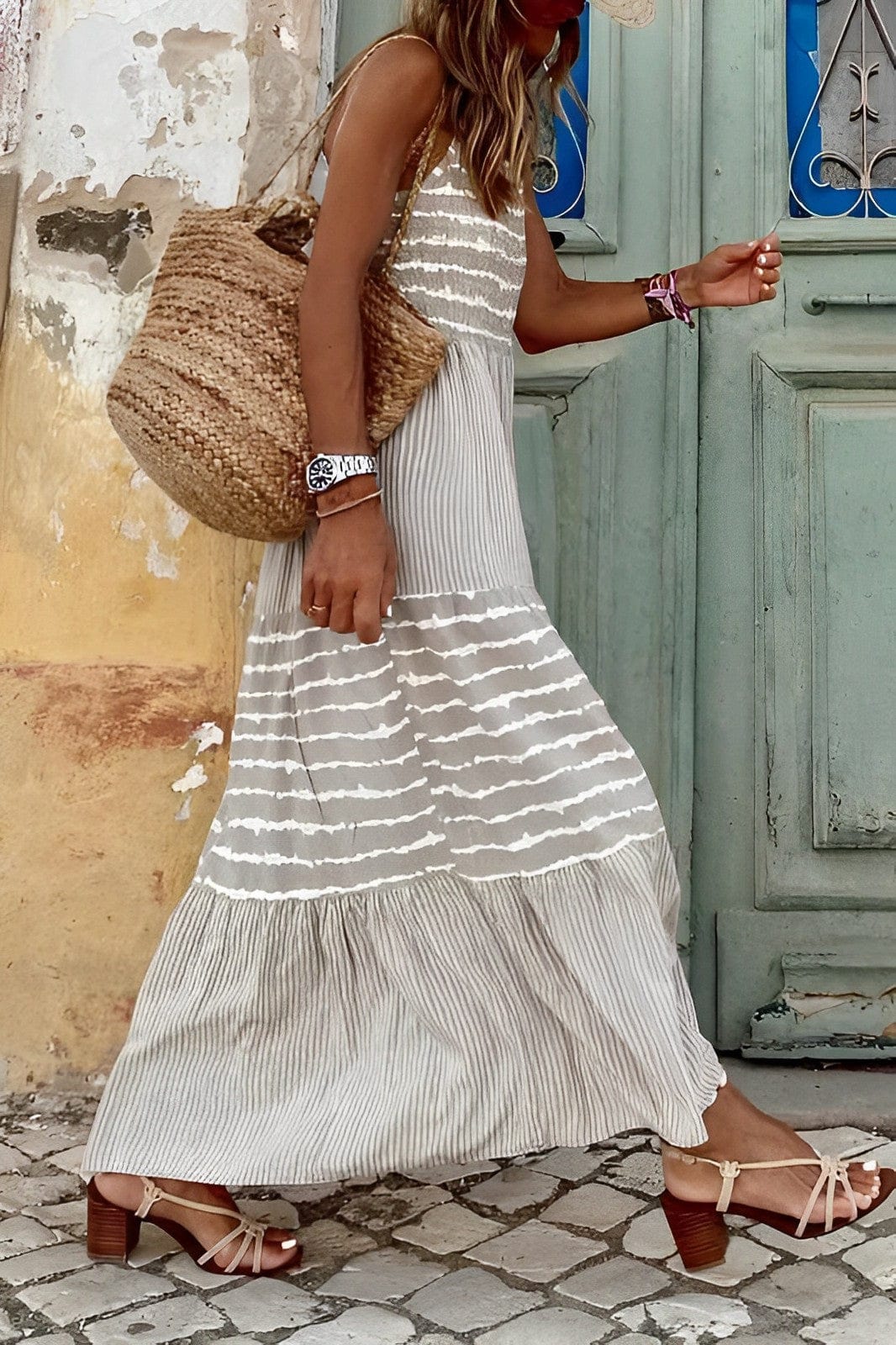 LB | Lavigne - Beżowa sukienka maxi