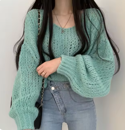 Klasyczny vintage Sweter