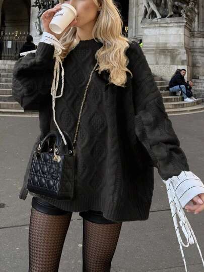 Klasyczny vintage Sweter