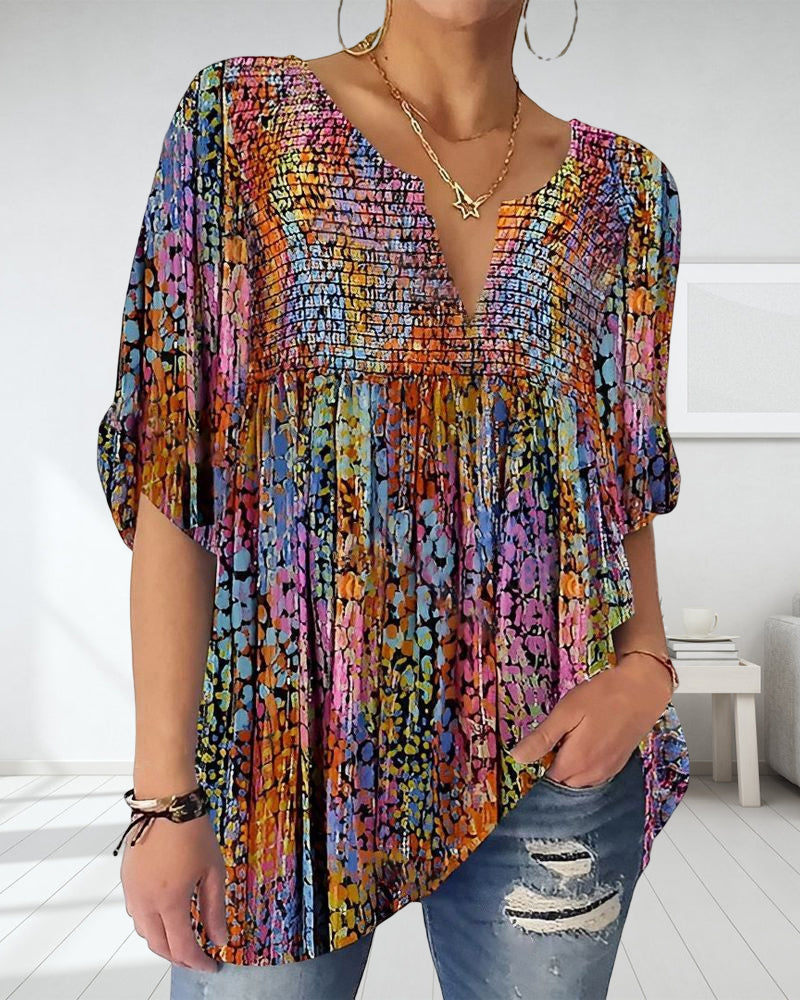 LB | Bluzka z dekoltem w szpic