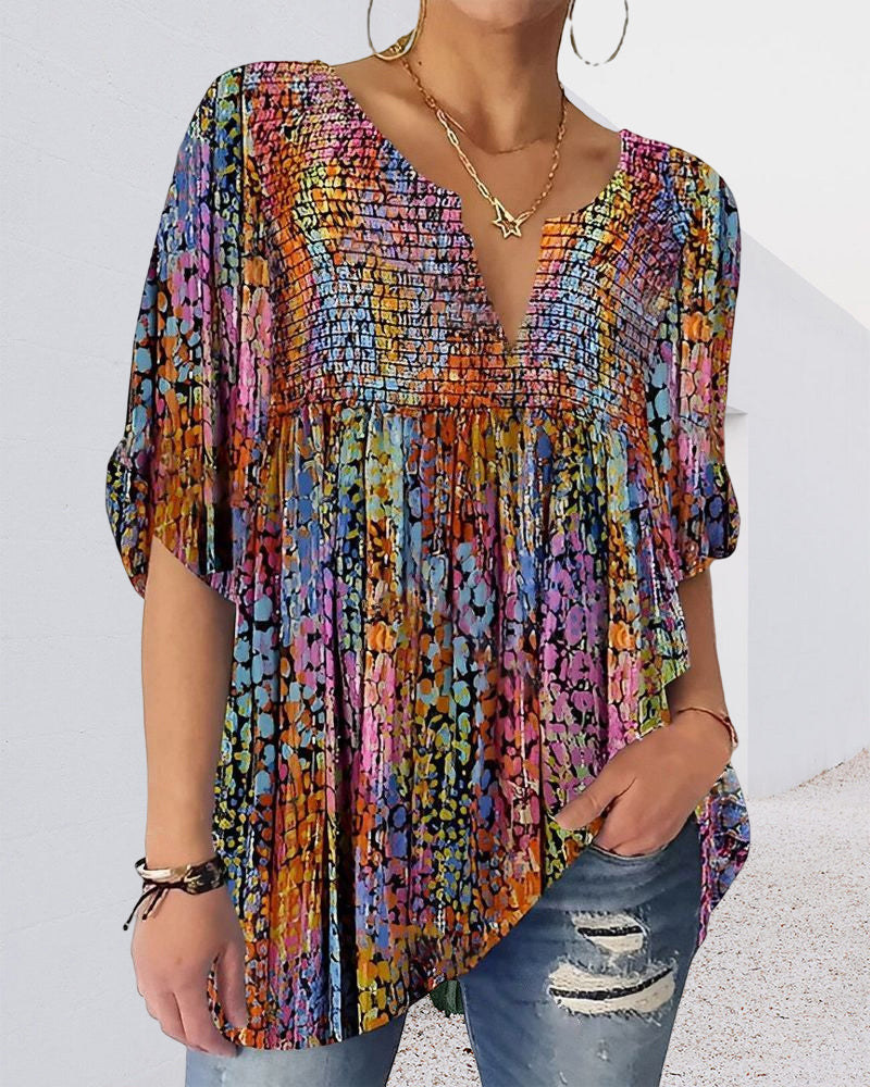 LB | Bluzka z dekoltem w szpic