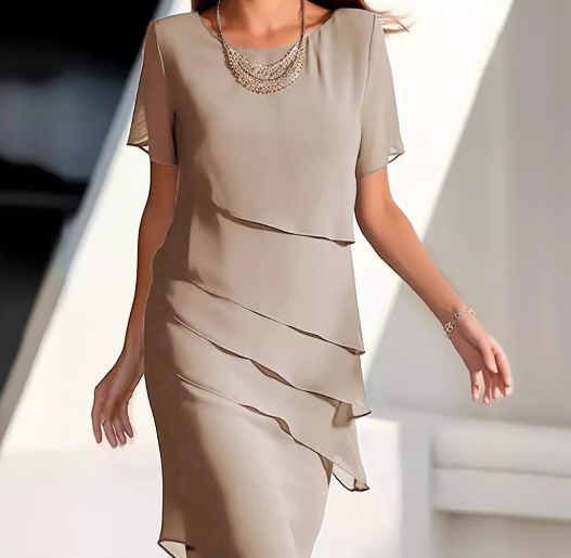 LB | Jednokolorowa sukienka mini bez rękawów