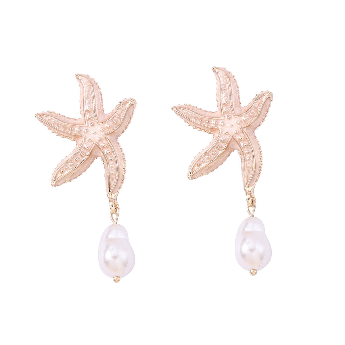 Delikatny rzemieślniczy Perłowy Kolczyk