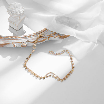 Klasyczny Bransoletka na kostkę z ponadczasowym urokiem