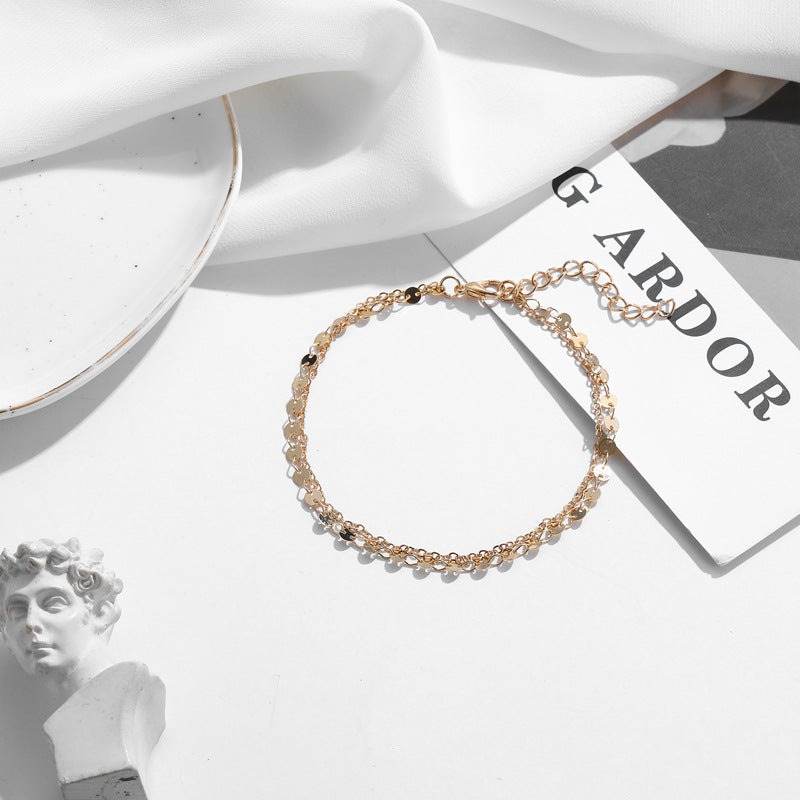 Klasyczny Bransoletka na kostkę z ponadczasowym urokiem