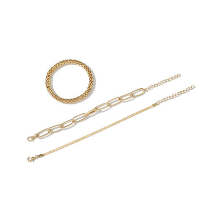 Piękny Złoty Bransoletka w unikalnym stylu