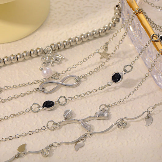 Klasyczny Bransoletka na kostkę z ponadczasowym urokiem