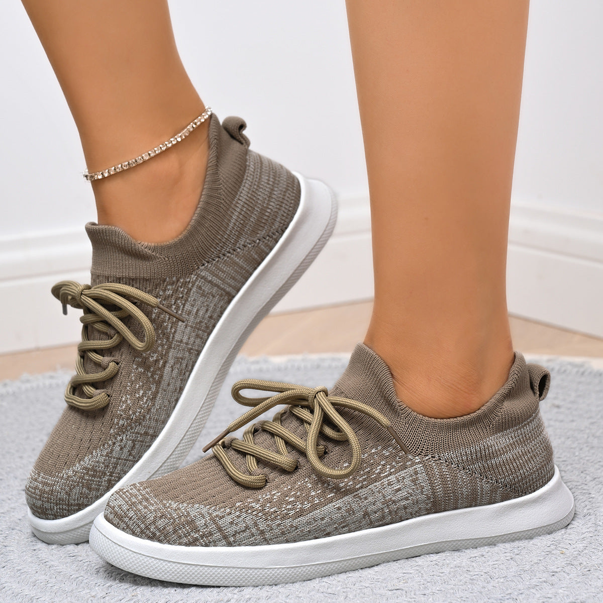 Eleganckie Ortopedyczne Sneakersy z Unikalnym Wzorem