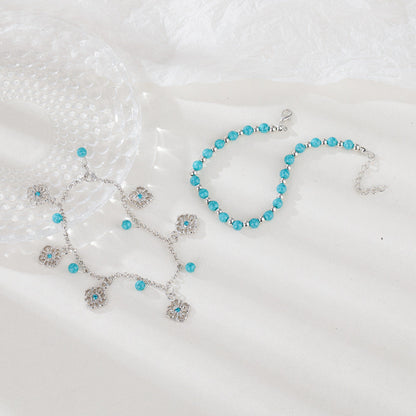 Klasyczny Bransoletka na kostkę z ponadczasowym urokiem