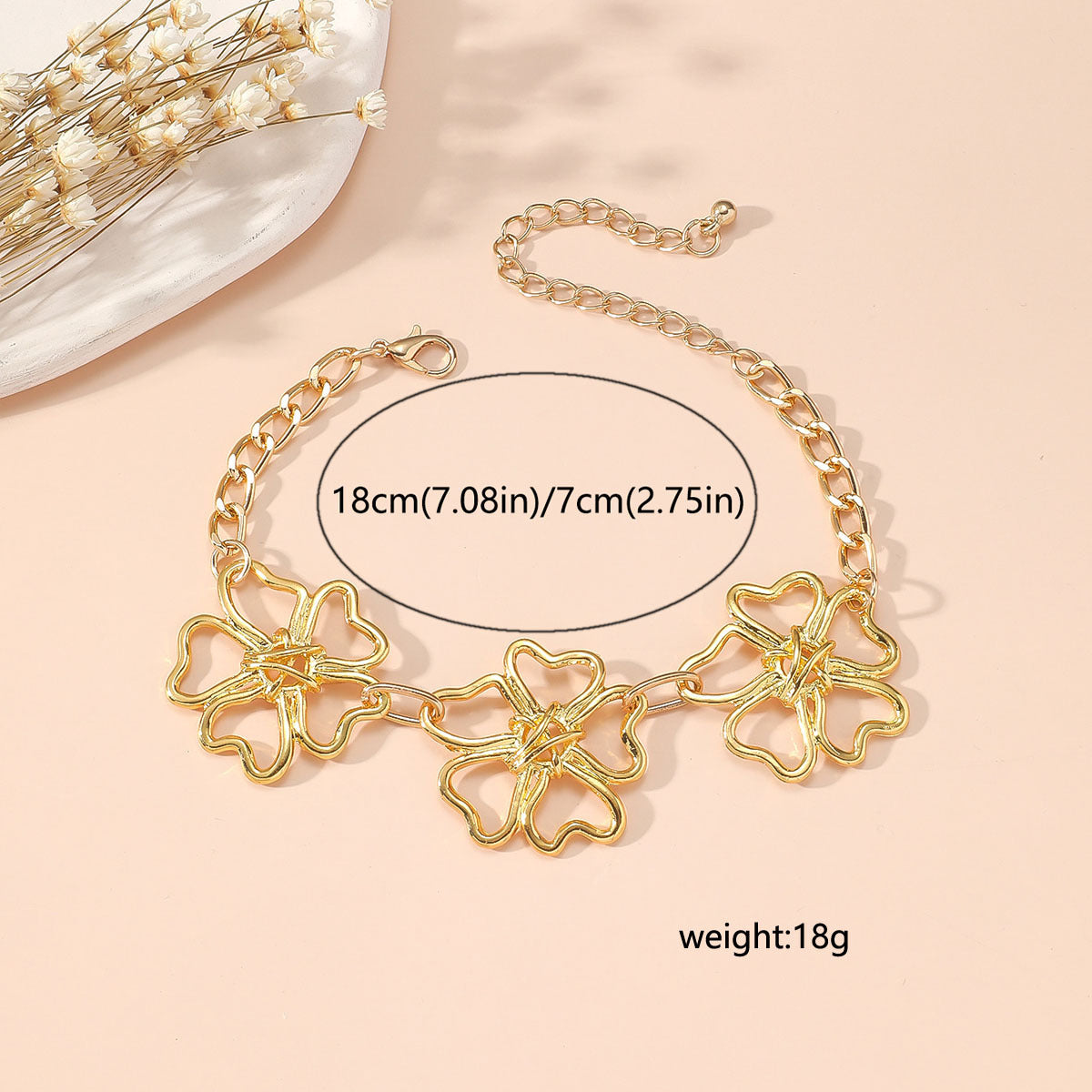 Klasyczny Złoty Bransoletka z ponadczasowym urokiem