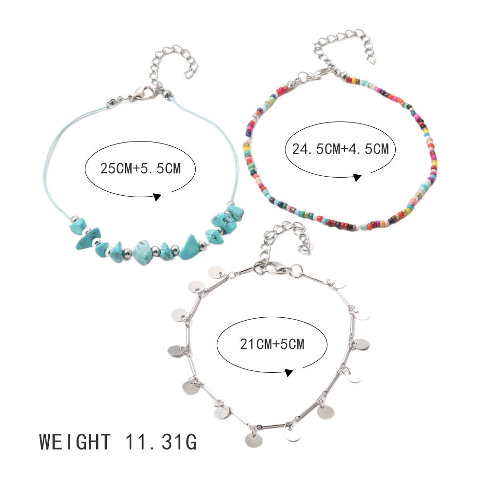 Klasyczny Bransoletka na kostkę z ponadczasowym urokiem