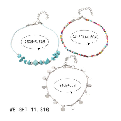 Klasyczny Bransoletka na kostkę z ponadczasowym urokiem