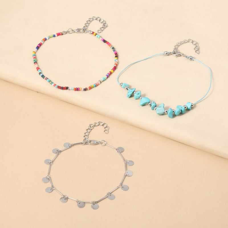 Klasyczny Bransoletka na kostkę z ponadczasowym urokiem