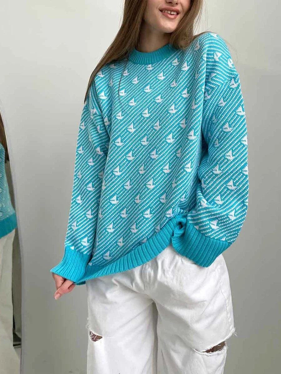 Sweter inspirowany stylem vintage