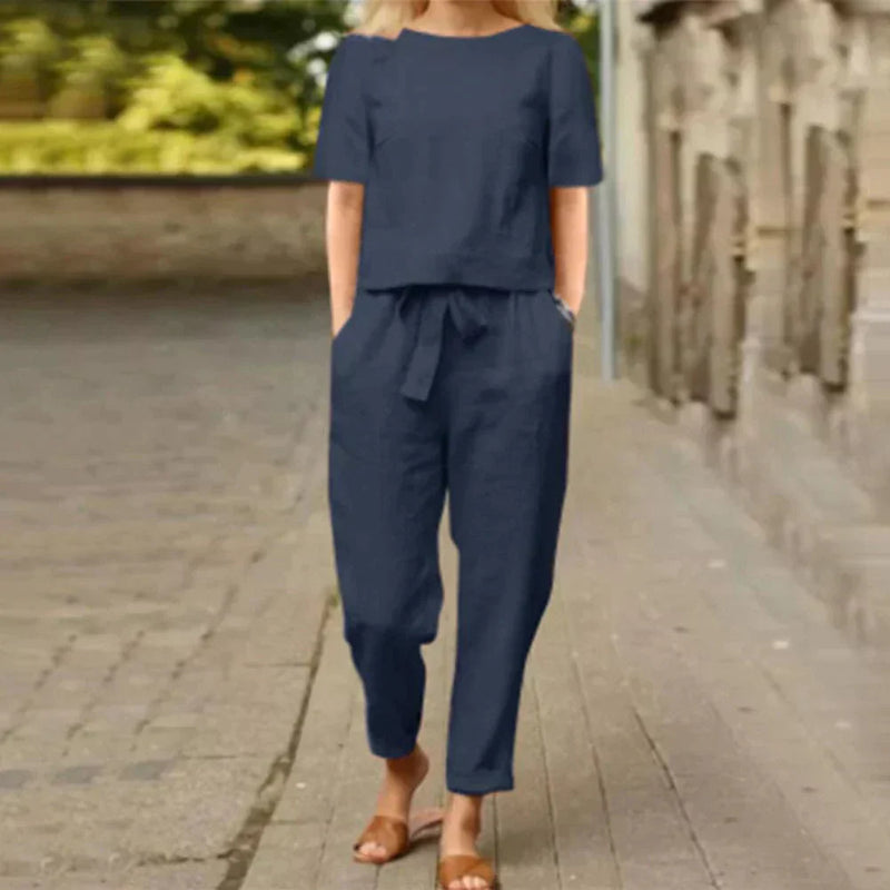 LB | Elegancki, kolorowy 2-częściowy zestaw letni