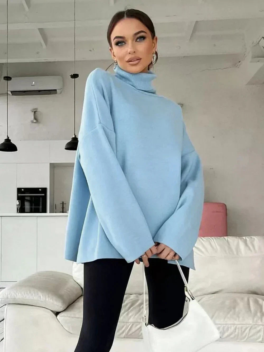 Klasycznie zaprojektowany Sweter