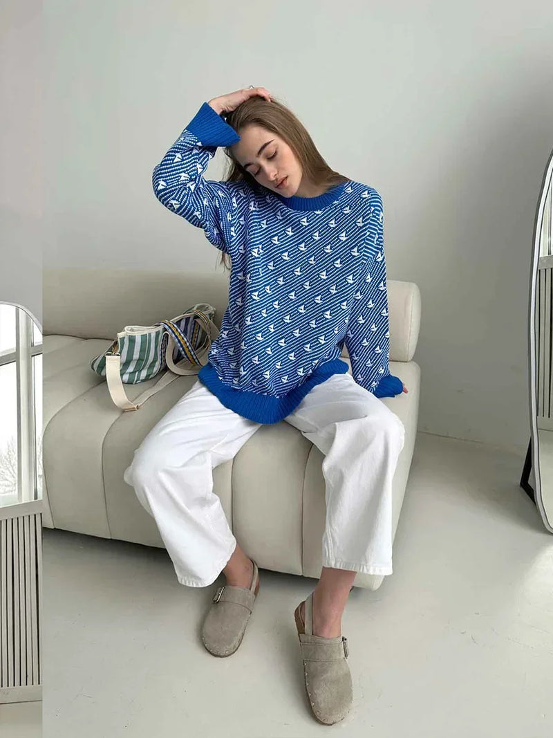 Sweter inspirowany stylem vintage