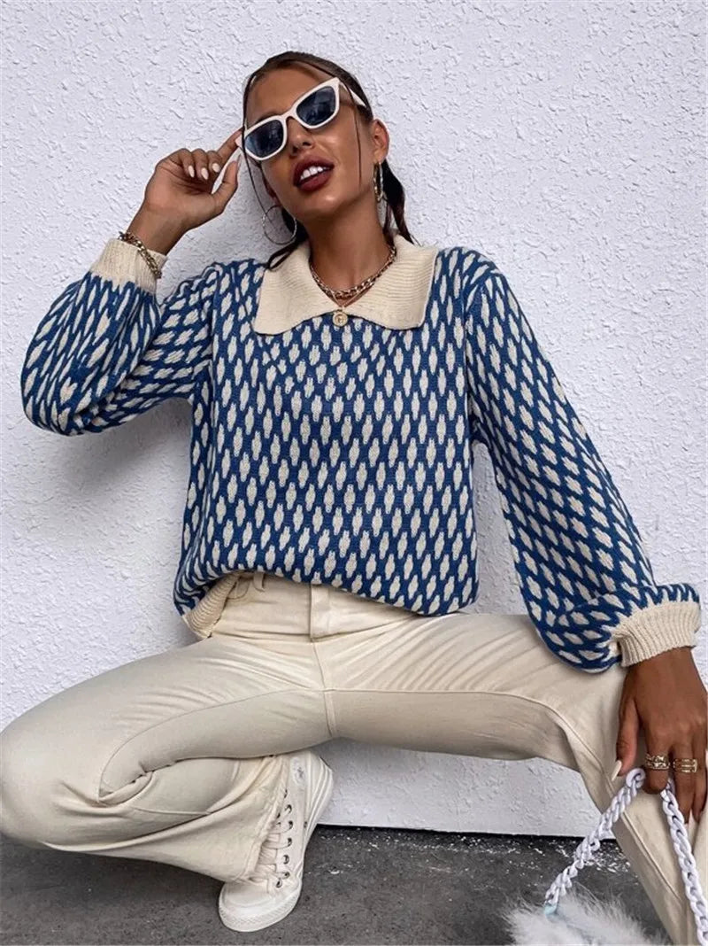 Klasyczny vintage Sweter