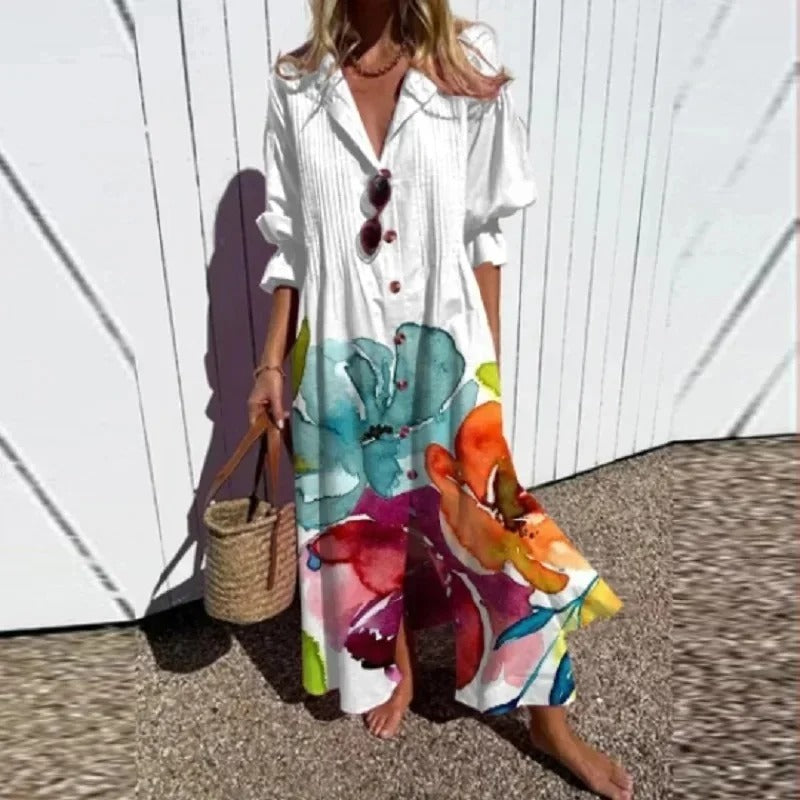 LB | Klasyczna sukienka boho maxi