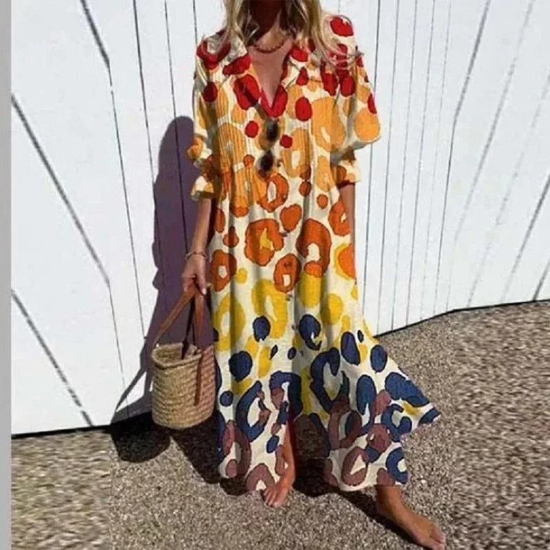 LB | Klasyczna sukienka boho maxi