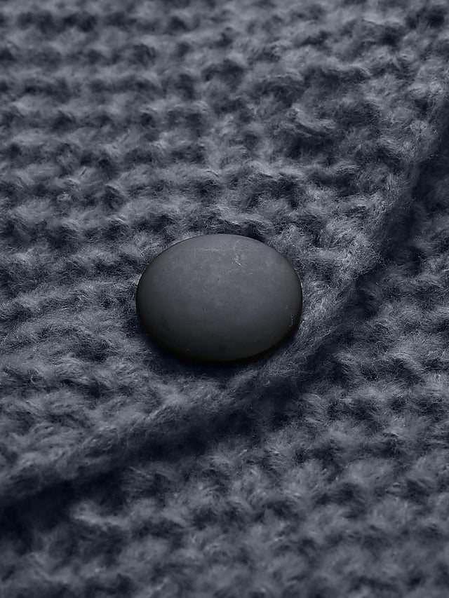 LB | Kardigan z kapturem z grubej dzianiny