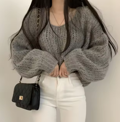 Klasyczny vintage Sweter